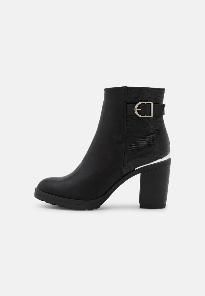 Bottines Anna Field Classiche Block heel Zip UP Noir Femme | FJP-9793039